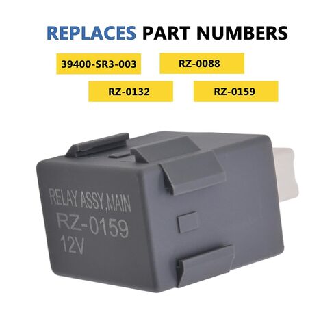 39400-S10-003 Fuel Pump Main Relay, Compatible with Acura Integra 1994-2001, Honda Accord Civic CR-V Odyssey, Replaces 39400-SR3-003 RZ-0088 RZ-0159 RZ-0132, 12V Automotive Relay in Kuwait