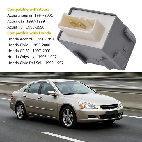 39400-S10-003 Fuel Pump Main Relay, Compatible with Acura Integra 1994-2001, Honda Accord Civic CR-V Odyssey, Replaces 39400-SR3-003 RZ-0088 RZ-0159 RZ-0132, 12V Automotive Relay in Kuwait