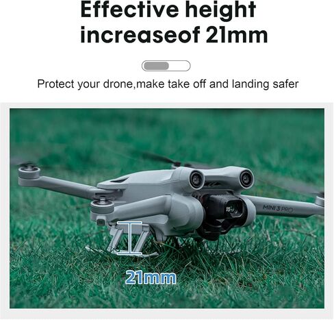 معدات الهبوط من O'woda لـ DJI Mini 2 / Mini 2 SE، قابلة للطي لارتفاع ساق الهبوط، واقي ممتد لملحقات الطائرة بدون طيار DJI Mini 2 / Mini 2 SE، زيادة فعالة في الارتفاع 32 مم / 1.3 بوصة in Saudi Arabia