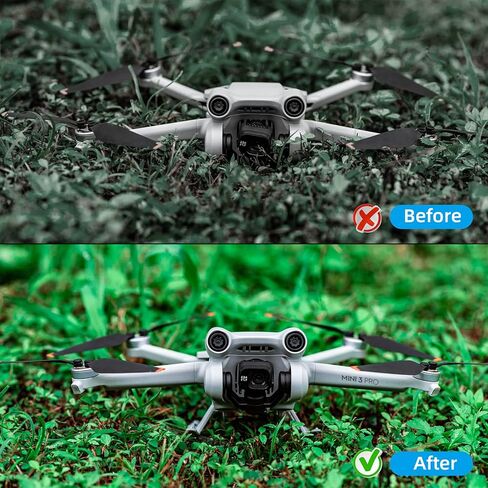 معدات الهبوط من O'woda لـ DJI Mini 2 / Mini 2 SE، قابلة للطي لارتفاع ساق الهبوط، واقي ممتد لملحقات الطائرة بدون طيار DJI Mini 2 / Mini 2 SE، زيادة فعالة في الارتفاع 32 مم / 1.3 بوصة in Saudi Arabia