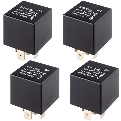 4 PCS Relays, 5 Pin Relay, 40A Waterproof Car Relays, 12V Relay Switch for Electric Cooling Fans, Motor Starters, Automotive Taillights in Kuwait