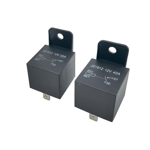 Automotive Relay 4 Pin 12V 40A, Universal Car Truck Relay Switch for Fog Light, LED Light Bar, Horn - 2 Pack, 12VDC in Kuwait