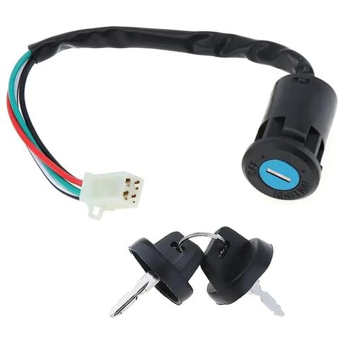 4 Wires Universal 2 Ignition Key Start Switch Door Lock Compatible with ATV Go Kart Motorcycle 50-150cc in Kuwait