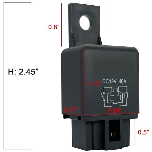 12vdc 40amp 4-pin استبدال التتابع، 5pcs SPST السيارات بداية التبديلات in Kuwait