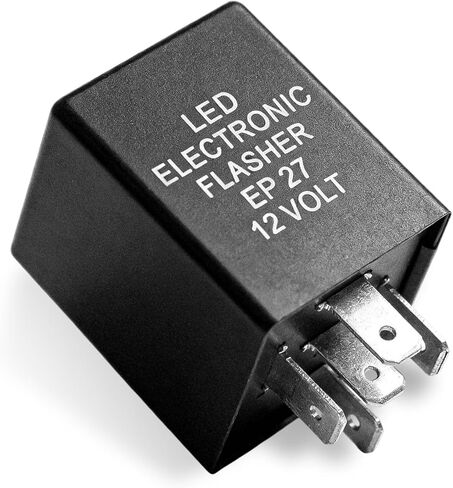 مرحل فلاش LED EP27، مرحل إشارة الانعطاف LED للسيارة ذو 5 دبابيس، مرحل فلاش LED إلكتروني لإصلاح المخاطر والتحذير من فرط الوامض، متوافق مع فورد دودج تشيفي لينكولن ميركوري مازدا بويك أولدزموبيل in Kuwait