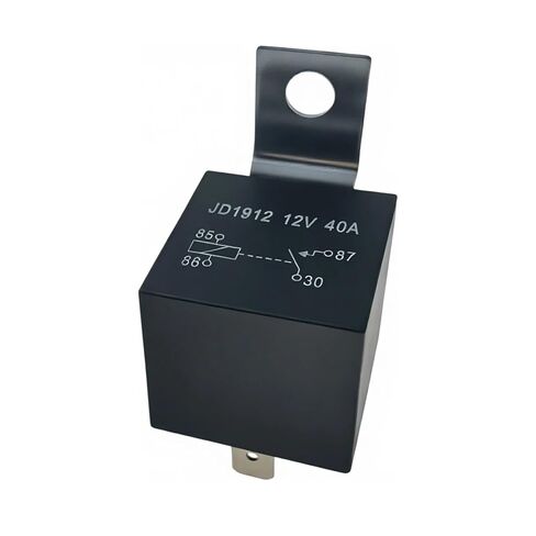JD1912 12V 40A مرحل السيارة، مفتاح SPST-NO شديد التحمل 4 دبوس للسيارة والشاحنة والدراجات النارية والقارب وعربة الجولف - بديل لضوء الضباب والقرن والمروحة وأضواء العمل LED in Kuwait