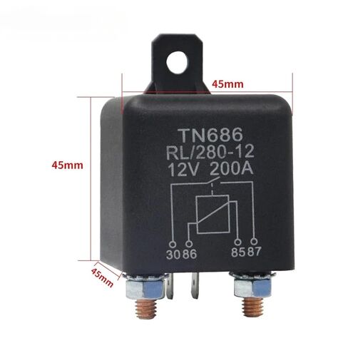 12V 24V 200A TN686 السيارات التحديثية 4 دبوس بدال بداية التشغيل RL 280-2 (24V مستمر) in Kuwait
