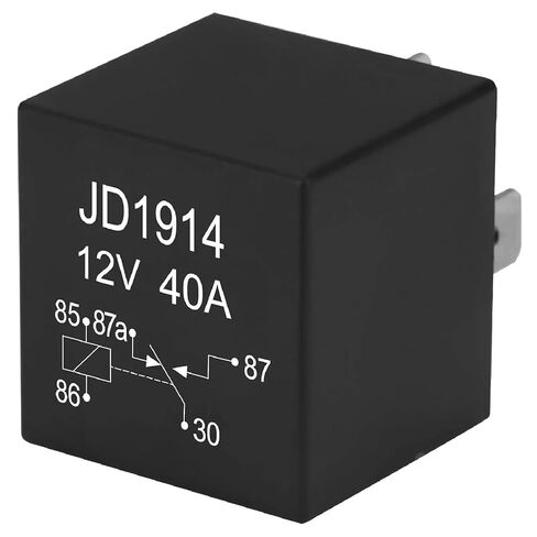 4Pin 5Pin JD1914 مرحل السيارة 12V 24V 40A SPDT مفتاح السيارة وبادئ التشغيل مرحل مقاوم للماء لقارب جرار شاحنة دراجة نارية (4P 24V 40A) in Kuwait