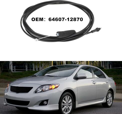 1x Car Trunk Lock Release Cable 64607-12870 Compatible with Toyota Corolla 2009-2013 in Kuwait