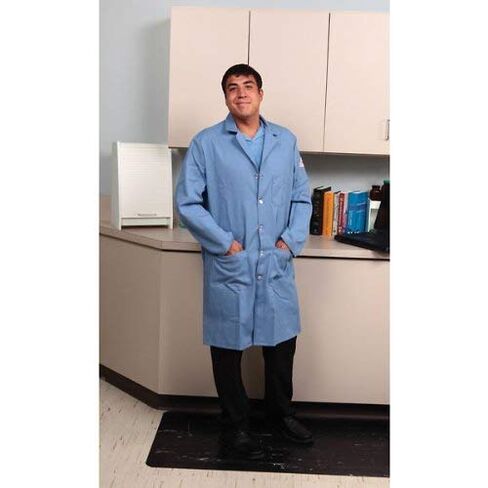 VF Workwear KEL2LB-MEDIUM Flame-Resistant Lab Coat, Light Blue, Medium in Saudi Arabia