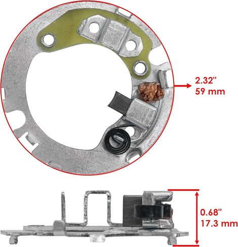لوحة فرشاة كالتريك للمبتدئين متوافقة مع Kawasaki Bayou 220 KLF220 88-11 Prairie 360 ​​KVF360 03-08/18716 18717/21163-1266 21163-1253 21163-1130 in Kuwait