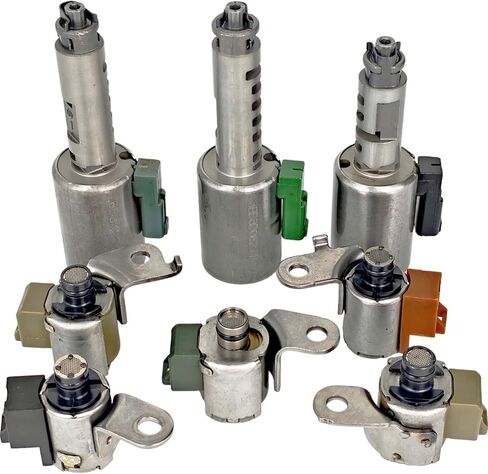 مجموعة الملف اللولبي ناقل الحركة XYZIL AW55-50SN متوافقة مع نيسان ماكسيما 2004-2006، كويست 2004-2008 متوافقة مع شيفروليه سوزوكي ساتورن بونتياك إنفينيتي فولفو S60 V70 AW55-51SN AF33-5 RE5F22A in Kuwait