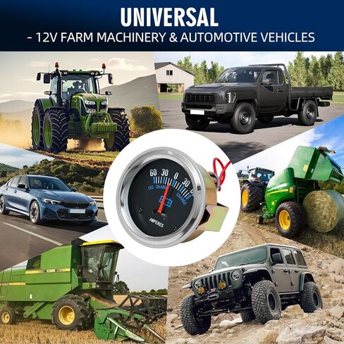 العالمي مقياس التيار الكهربائي DC12V 2-1/6 "52 مللي متر 60-0-60A أمبير متر مقياس لسيارة قارب شاحنة جرار مركبة in Kuwait