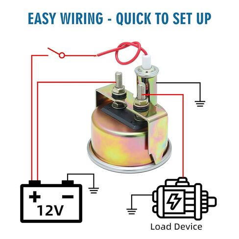 العالمي مقياس التيار الكهربائي DC12V 2-1/6 "52 مللي متر 60-0-60A أمبير متر مقياس لسيارة قارب شاحنة جرار مركبة in Kuwait
