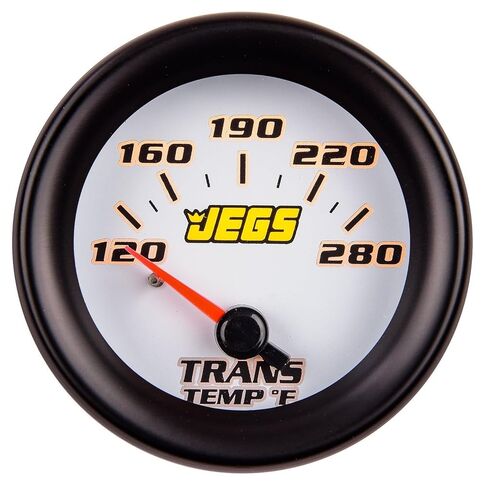 مقياس درجة حرارة ناقل الحركة JEGS 41407 [2 1/16 بوصة. كهربائي، 120-280 درجة فهرنهايت مع وجه أبيض] in Kuwait