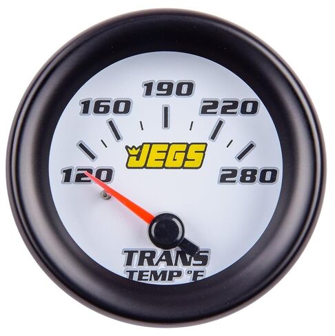 مقياس درجة حرارة ناقل الحركة JEGS 41407 [2 1/16 بوصة. كهربائي، 120-280 درجة فهرنهايت مع وجه أبيض] in Kuwait