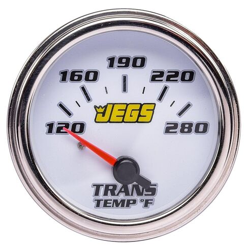 مقياس درجة حرارة ناقل الحركة JEGS 41407 [2 1/16 بوصة. كهربائي، 120-280 درجة فهرنهايت مع وجه أبيض] in Kuwait
