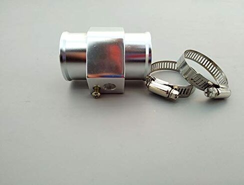 36 مللي متر/1.4 بوصة درجة حرارة الماء مستشعر الأنابيب المشتركة مقياس خرطوم المبرد محول فضي in Kuwait