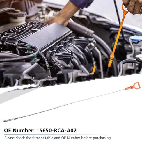 مقياس مستوى زيت السيارات متوافق مع Crosstour 2012 2013 2014 2015 ملحقات استبدال مقياس مستوى زيت محرك السيارة OEM: 15650RCAA02 in Kuwait