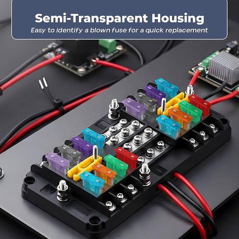 300 Pcs Car and Automotive Fuse Kit Standard Mini and Low Profile Mini Fuses Assortment Color-Coded with Pullers Portable PP Case CE Certified for Cars Trucks Motorcycles and Boats in Saudi Arabia