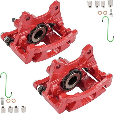 PHILTOP Brake Caliper Rear Compatible with 2007-2017 Wrangler, 2008-2012 Liberty, 2007-2011 Nitro, 2018 Wrangler JK, 18-B5046, 18-B5047 in Kuwait