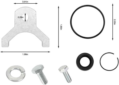 Housing Transmission Speedometer Leak Repair Seal Kit 700R4 4L60, Replaces 1240382, Rubber Synthetic Seals with Bolts and Washers Accurate in Kuwait