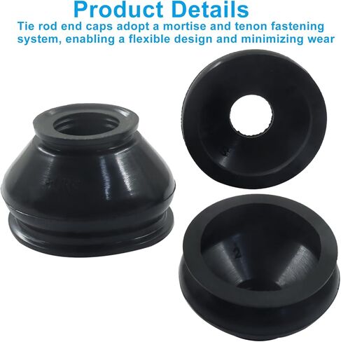 Zorfeter 14PCS Rubber Tie Rod Boot, Automotive Tie Rod End Boots Universal Ball Joint Boot, Car Suspension Steering Accessories for Cars SUVs Trucks in Kuwait
