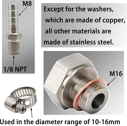 Oil Pump Priming Adapter Kit Compatible with All Chevy GM, LS Engines LS1 LS2 LS3 LSX 5.3L 6.0L 6.2L，Stainless Steel Oil Drain Valve, M16x1.5 to 1/8 NPT Oil Pan Drain Plug in Kuwait
