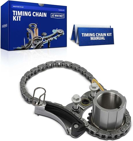 مجموعة سلسلة توقيت المحرك JC Whitney JFBAJCWTCK00009 مع شداد - تناسب OHV V8 6.2L 6.6L 5.3L - متوافقة مع شيفروليه سيلفرادو 1500 14-22، 2500 HD 20-22، تاهو 15-22، جي إم سي سييرا 1500 14-22 in Kuwait