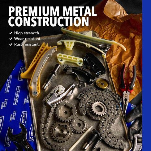 مجموعة سلسلة توقيت المحرك JC Whitney JFBAJCWTCK00009 مع شداد - تناسب OHV V8 6.2L 6.6L 5.3L - متوافقة مع شيفروليه سيلفرادو 1500 14-22، 2500 HD 20-22، تاهو 15-22، جي إم سي سييرا 1500 14-22 in Kuwait