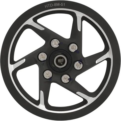 Surron Complete Jackshaft Assembly 51T Primary Drive Pulley & Center Shaft Sleeve for Sur-Ron Surron Light Bee X S/Segway X160 X260 | Replaces OEM Part HTD-8M-51 in Kuwait