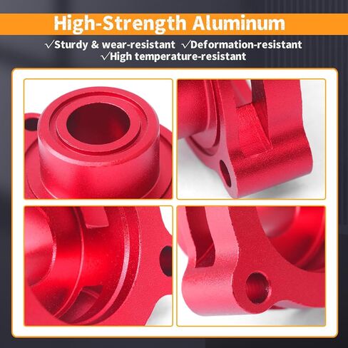 Blow Off Valve Adapter Replacement for Chevy Silverado Colorado for GMC Sierra Canyon for Cadillac CT4 2.7L Turbo 2019 2020 2021 2022 2023 2024 2025, Aluminum Red Replacement for BOV Adapter in Kuwait
