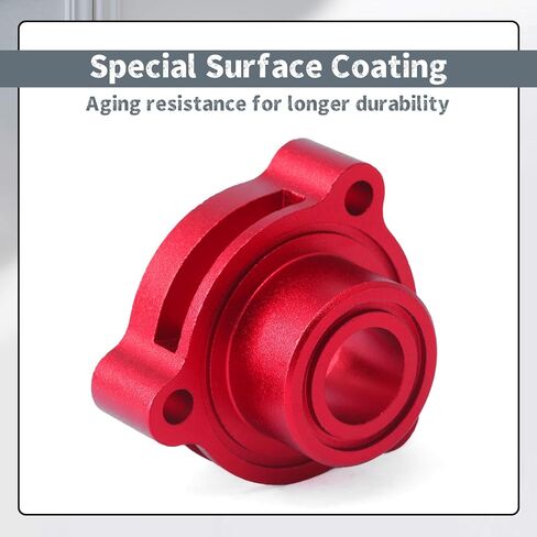 Blow Off Valve Adapter Replacement for Chevy Silverado Colorado for GMC Sierra Canyon for Cadillac CT4 2.7L Turbo 2019 2020 2021 2022 2023 2024 2025, Aluminum Red Replacement for BOV Adapter in Kuwait
