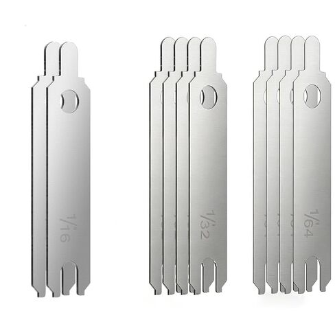 10 Pcs Starter Alignment Shim Kit - Includes Multiple Thicknesses (1/64" x4, 1/32" x4, 1/16" x2) - Ensures Correct Starter & Flywheel Gear Engagement in Saudi Arabia