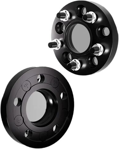 2PCS 5x114.3 60.1mm M12X1.5 Compatible For Lexus ES 1993-2025 / Lexus IS 1999-2019 Forged 7075-T6 Aluminum Alloy Wheel Spacers Adapter(Gloss Black A,15mm) in Kuwait