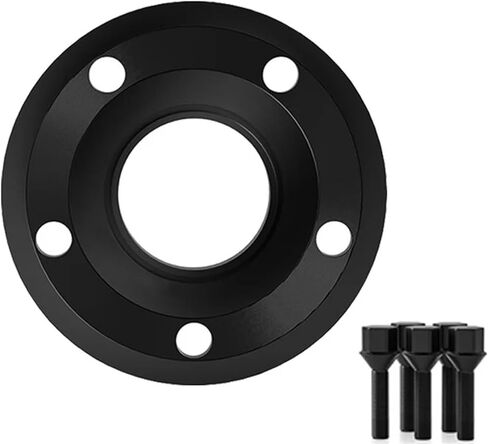 Compatible For BMW 5 Series E39/E60/E61 PCD 5x120 72.6 M12X1.5 Forged Aluminum Black Wheel Spacers Hub Adapter 1Piece(1piece 15mm) in Kuwait