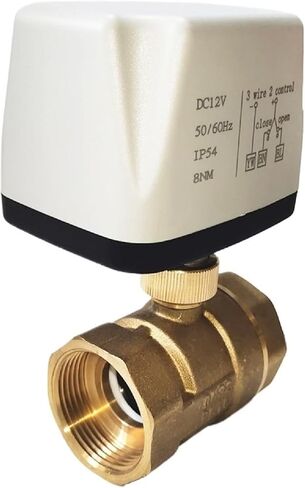 1-1/4" Electric auto control ball valve power failure return with 24V, DN32 Spring return Electric water valve for water tank (Power Off Return AC220V) in Kuwait