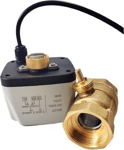 1-1/4" Electric auto control ball valve power failure return with 24V, DN32 Spring return Electric water valve for water tank (Power Off Return AC220V) in Kuwait