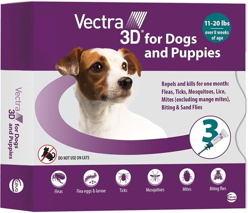VECTRA 3D Small Dog 11-20lbs, 6 Doses in Kuwait