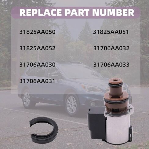 Torque Converter Lock-Up Solenoid 12.2-13.2Ω Fits for Subaru TR580 TR690 CVT Transmission Replace OE# 31706AA030, 31825AA050/051/052 Compatible with Forester, Outback, Legacy, Crosstrek in Kuwait