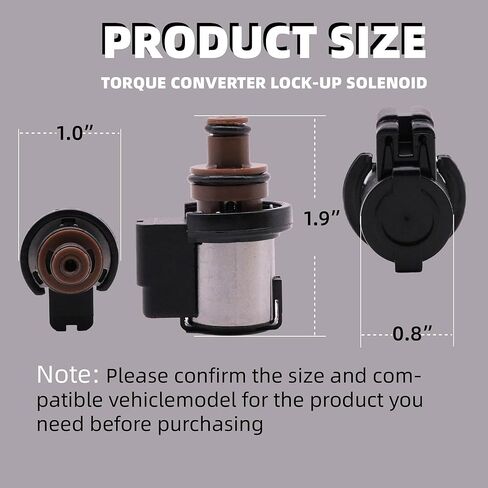 Torque Converter Lock-Up Solenoid 12.2-13.2Ω Fits for Subaru TR580 TR690 CVT Transmission Replace OE# 31706AA030, 31825AA050/051/052 Compatible with Forester, Outback, Legacy, Crosstrek in Kuwait