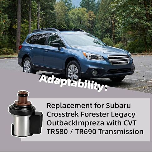 Torque Converter Lock-Up Solenoid 12.2-13.2Ω Fits for Subaru TR580 TR690 CVT Transmission Replace OE# 31706AA030, 31825AA050/051/052 Compatible with Forester, Outback, Legacy, Crosstrek in Kuwait