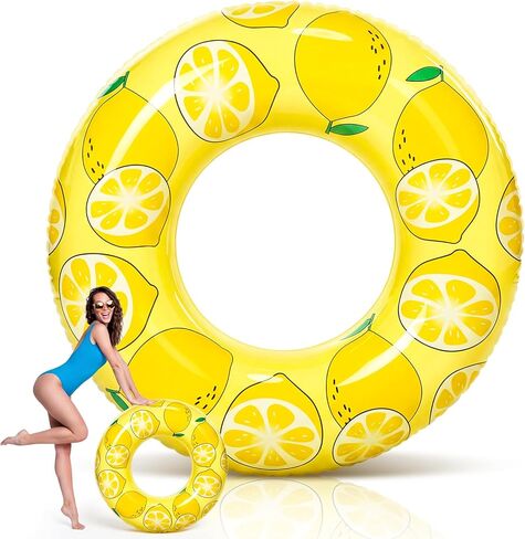 Large Swim Ring 39.37 Inches Pool Inner Tubes Water Ripple Print Ring Pool Float Green Blue White Float Tube Swimming Water Tube or Kids Adults Summer Pool Beach Party Supplies in Saudi Arabia