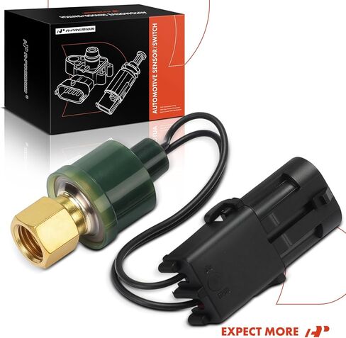 مفتاح ضغط جانبي عالي A-Premium A/C [2 دبابيس] متوافق مع Peterbilt 357 1988-1994، 375 1988-1994، 377 1988-1994، 378 1988-1994، 379 1988-1994 in Kuwait