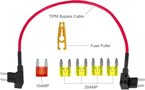 مجموعتان من كابل تجاوز TIPM، حامل محول 14AWG 20AMP، قطع غيار إصلاح مرحل مضخة الوقود مناسبة لـ CBWPR091AA in Kuwait