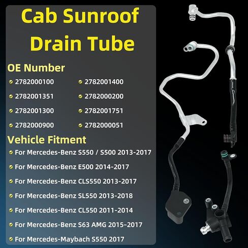 2782000100 خط خرطوم التبريد الشاحن التربيني لمرسيدس بنز S550/S500 13-17 E500 14-17 CLS550 13-17 SL550 13-18 CL550 11-14 S63 AMG 15-17، لمايباخ S550 2017، 2782000200 2782000900 in Kuwait