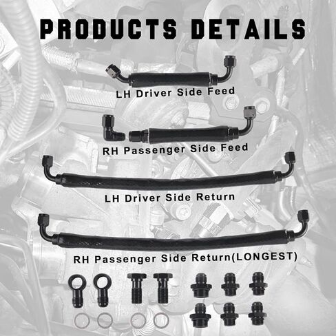 مجموعة ترقية خط التبريد للشاحن التوربيني متوافقة مع Ford F-150 3.5L 2011-2016، Expedition 2015-2017، Transit 2013-2024، لقطع غيار Lincoln Navigator 2015-2017 3.5L in Kuwait