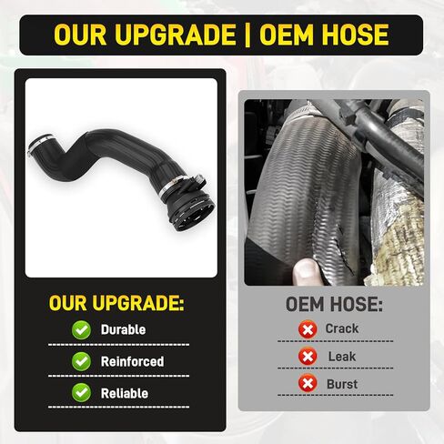 ترقية HC3Z-6F073-B توربو Intercooler Outlet Tube خرطوم عدة متوافقة مع Ford F-250 F-350 F-450 F-550 Super Duty 6.7L Powerstroke Diesel 2017-2019 استبدال أنبوب مخرج مبرد الهواء المسؤول in Kuwait