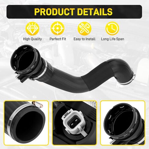 ترقية HC3Z-6F073-B توربو Intercooler Outlet Tube خرطوم عدة متوافقة مع Ford F-250 F-350 F-450 F-550 Super Duty 6.7L Powerstroke Diesel 2017-2019 استبدال أنبوب مخرج مبرد الهواء المسؤول in Kuwait
