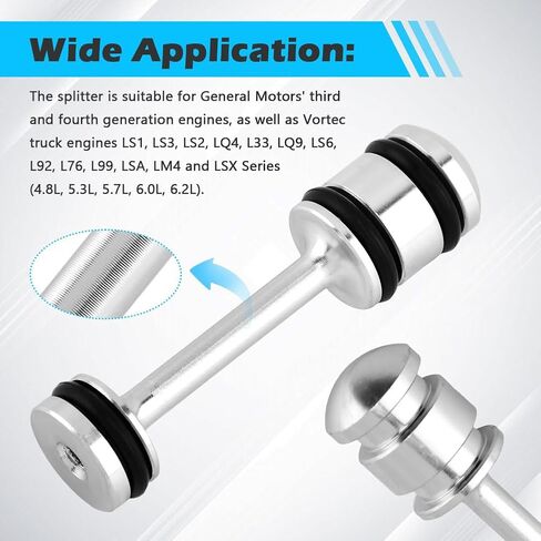LS Billet Rear Galley Plug Barbell Oil Diverter for G M Gen III & IV LS1 LS3 LS2 LQ4 LQ9 LS6 L92 L33 L99 Oil Diverter Barbell سبائك الألومنيوم OilDiverter Barbells استبدال 12573460 in Kuwait